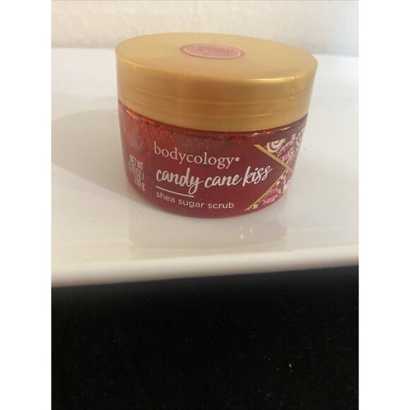 Bodycology Shea Sugar Scrub Women - CANDY CANE KISS - 5.29 oz - Insert Sealed - Picture 1 of 6